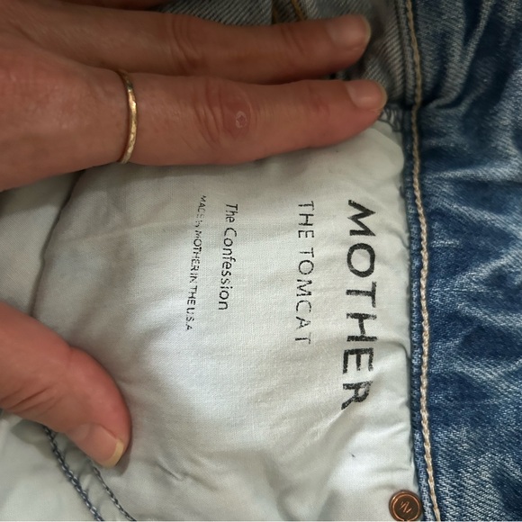 MOTHER SUPERIOR Denim Superior The Tomcat Jeans 24 Confession Relaxed Distressed - Picture 8 of 13